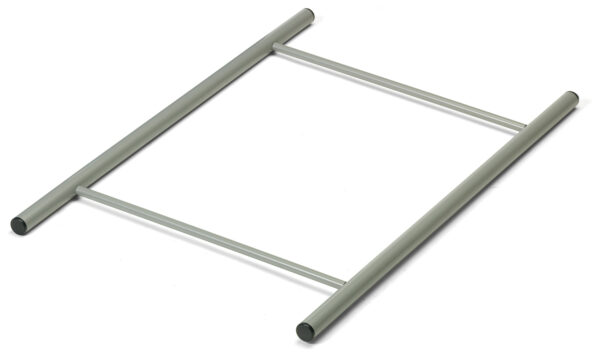 Cadre support pour 2 bacs de rangement, avec peinture poudrée