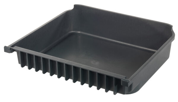 Ablageschale für Abfalleinheit 240 L mit 100mm Lenkrolle, schwarz